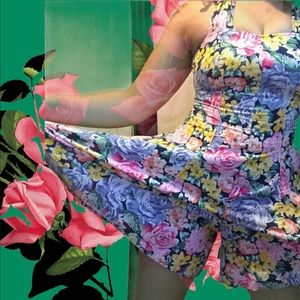 VINTAGE FLORAL ROMPER